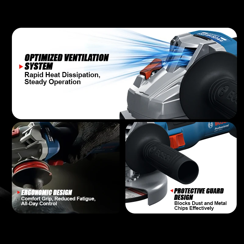 BOSCH GWS 18V-8 Cordless Angle - đánh giá và giá Power Tools Professional