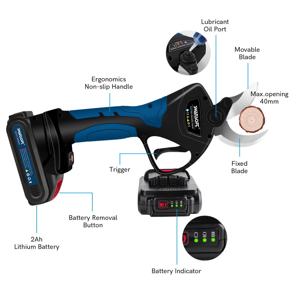 Electric Pruning Shears 40MM S - đánh giá và giá Power Tools Electrical
